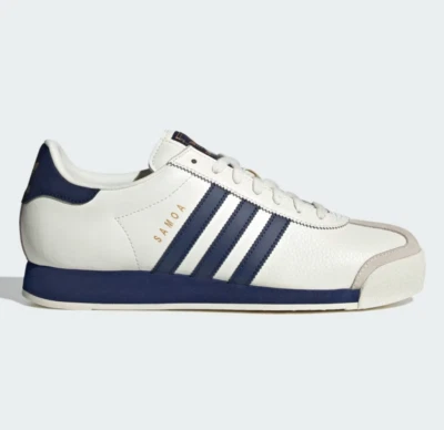adidas Originals Samoa – Size 10.5/11 Women Casual Shoes White Blue JQ0047 NEW - Image 1 of 4