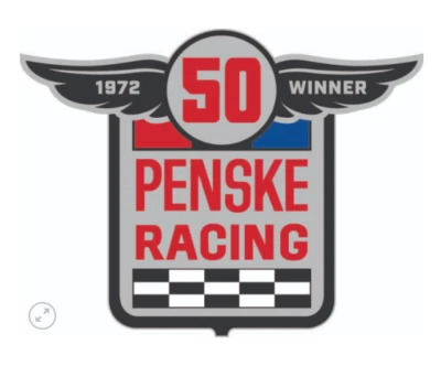 Penske Racing Collector Decal Celebrating 50th Anniversary First 1972 Indy 500 - Image 1 of 4
