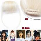 Us Thick Neat Fringe Bangs Hairpiece Clips In 100% Real Human Hair Extensions L3
