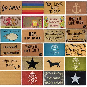 All Creations Pattern Designs Coconut Coir Door Floor Mat - Picture 1 of 104
