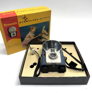 Vintage Kodak Brownie Starflash Outfit #24TB Blue Camera Untested - Picture 1 of 11