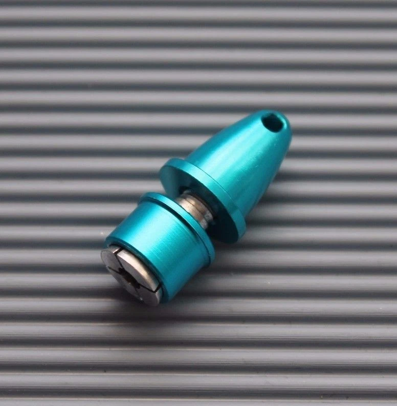Propeller Mitnehmer Alu Adapter für 3mm  Motorwelle Schaft Blau - Bild 1 von 2
