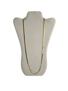 Vintage Monet Gold Tone Flat Chain 30" Necklace - Picture 1 of 6