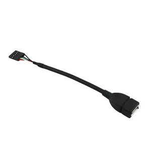1x 10cm USB 2.0 A Female to Dupont 5 Pin Female Header Motherboard Cable Cord - Picture 1 of 6