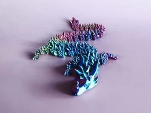 Articulated Crystal Dragon – Flexible 3D Printed Fantasy Toy (60cm) - Picture 1 of 2