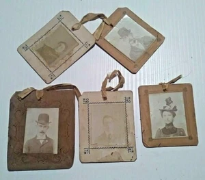 Lote de 5 fotos de centavos de principios de 1900 de Pickard's incl. marido/esposa par - Imagen 1 de 4