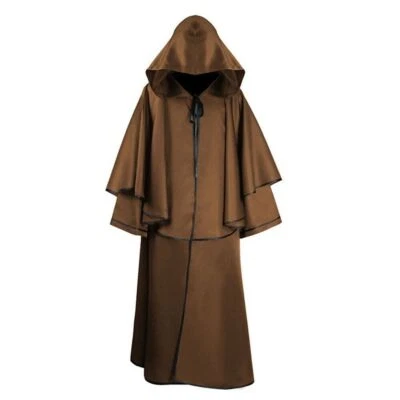 Halloween Unisex-Cosplay Capa con Capucha Bata Medieval Brujería Capa Disfraz Bata Foto 1 de 4