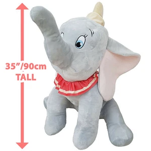 Disney Dumbo Plüschtier Kuscheltier riesig 35 Zoll Jumbo großer Elefant Film 2+ Monate - Bild 1 von 10