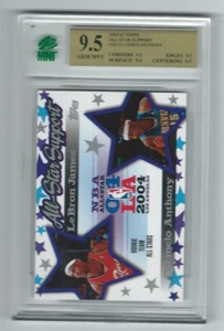 2004-05 Topps Lebron James Carnelo Anthony All-Star Support Graded Card MNT 9.5 - Picture 1 of 3