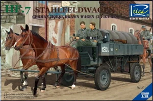 Riich Models RV35043 1/35 HF.7 Stahlfeldwagen German Horse Drawn Wagen w/Figure - Picture 1 of 1