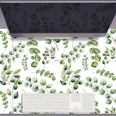 DECORMAT Schreibunterlage Schreibtischunterlage bruchsicher geruchlos Eukalyptus 90x45