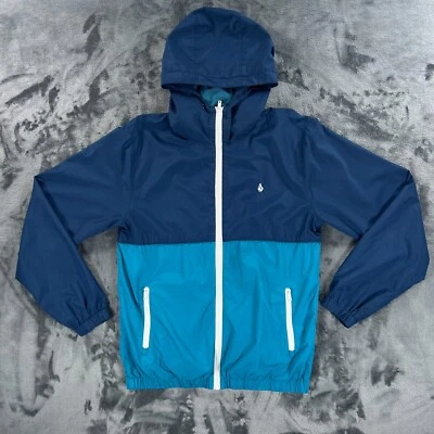 Vintage Y2K Volcom Hooded Windbreaker Jacket Men S Skateboard Surf - Image 1 of 4