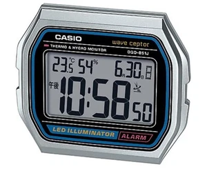 CASIO A158WA Motif Wave Ceptor DQD-851J-8JF Radio-controlled Digital Alarm Clock - Picture 1 of 2