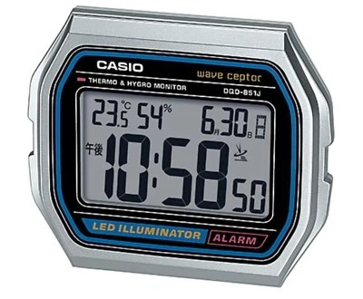 CASIO A158WA Motif Wave Ceptor DQD-851J-8JF Radio-controlled Digital Alarm Clock - Image 1 of 2