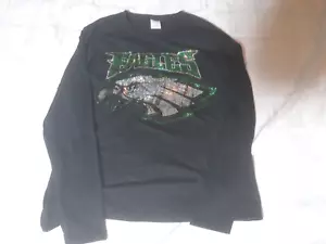 Women's Philadelphia Eagles Ladies Bling Long Sleeve T-Shirt Large - Picture 1 of 9