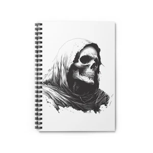 Gothic Spiral Notebook with Skull Design | Perfect for Artists, Students, and - Picture 1 of 6