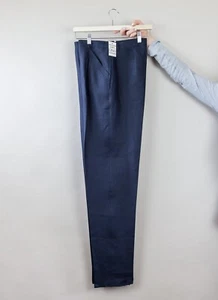 Pantalone lino vintage - Luisa Spagnoli - nuovi con cartellino - colore blu - Foto 1 di 8