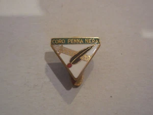 distintivo con piedino coro penna nera Alpini - Picture 1 of 1