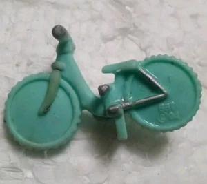 Vintage Bluebird Polly Pocket Bike Bicycle Home On The Go Turquoise Blue Toy A1 - Picture 1 of 7