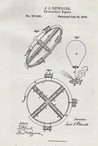 1879 Firecracker Patent Copy - Bild 1 von 1