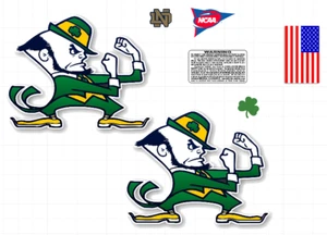 Notre Dame Fighting Irish Mini Football Helmet Decal Set 8 Mil Convex Gear Wrap - Picture 1 of 1