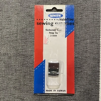 Snap On Gathering Foot White Creative Sewing Supplies #21009 *NIP* - Image 1 of 2
