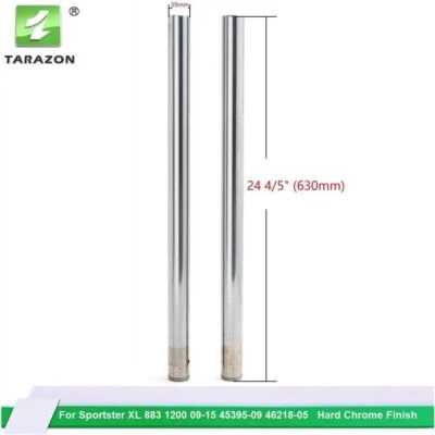 Tubos de horquilla delantera 39 mm 24 4/5" para Harley Sportster 883 1200 X48 Custom XL1200C Foto 1 de 4