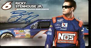Ricky Stenhouse Jr Signed Hero Promo Card Photo Placard NASCAR Stock Car Racing