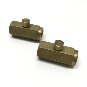 Lot of 2 Deltrol C20B Brass Check Valves 2000psi, 1/4" NPT, 3gpm, 1-2.5psi Crack - Picture 1 of 4