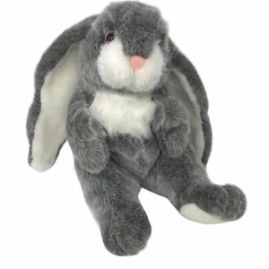 Vintage 1991 Plüsch Creations Gray Lop Eared Bunny Hase Plüschtier Ostern Stofftier - Bild 1 von 14