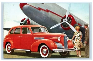 Postal publicitaria original 1939 Allen Cadillac Springfield MA concesionario F2 - Imagen 1 de 2