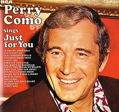 PERRY COMO Sings JUST FOR YOU 12" Vinyl Album RCA CAMDEN CDS 1130 Stereo @N/Mint - Image 1 of 3