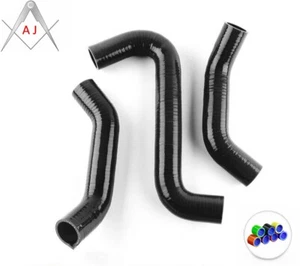 Black For SUBARU LEGACY L/GT 2.5L 2000-2004 Silicone Radiator Coolant Hoses Kit - Picture 1 of 3