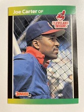 Joe Carter 1989 Donruss 89 Leaf Baseball Card #56 Cleveland Indians MLB  HOF