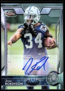 2015 Topps Chrome Mini Rookie Autografi Rifrattori #198 Josh Robinson Auto RC - Foto 1 di 1