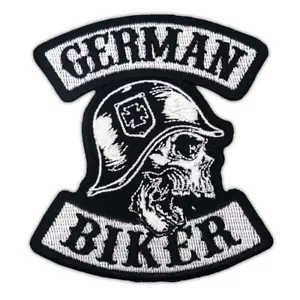 Aufnäher Aufbügler Patch German Biker Club MC Motorrad Custom Kutte Rocker Weste - Bild 1 von 2
