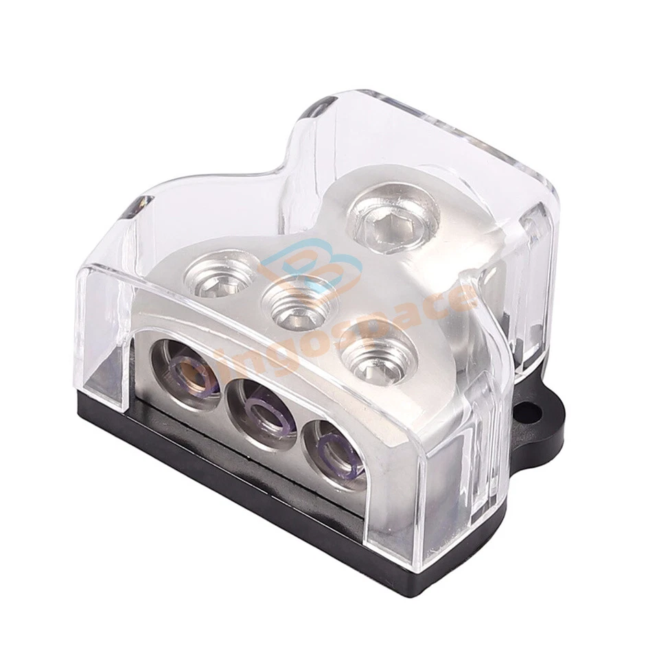 Car Audio Power Amp Ground Splitter 1*0GA In 3*4GA Out 1 In-3 Distribution Block - Image 1 of 1