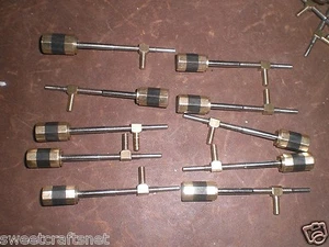 10 PCs 4/4 Size Cello Bow Screw 003# Black Yellow color - Picture 1 of 2