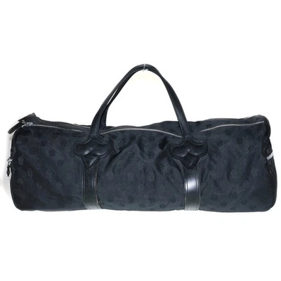 Chrome Hearts Nylon Leather Duffel Bag Boston Black Used 5c5c5811c029247a50f53e9 - Image 1 of 4