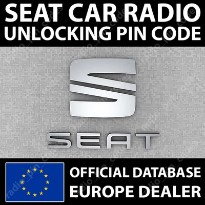 SEAT RADIO UNLOCKING PIN CODE DECODE ALANA AURA BRISA LENA LICEO ULSECD ULVWMP3 - Photo 1/4