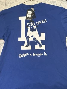 Neu mit Etikett offizielle LA Dodgers x Hololive Night T-Shirts Ina'nis XL 7/5/25 - Bild 1 von 3