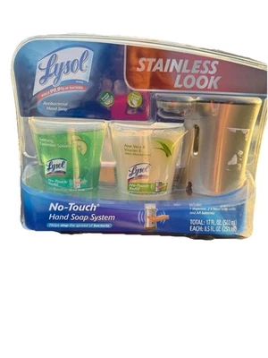 Sistema de jabón de manos Lysol No Touch DISPENSADOR + 2 recambios de jabón NUEVO Foto 1 de 4
