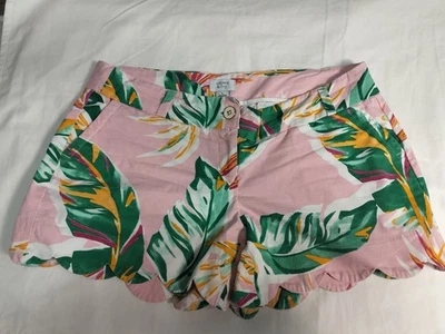 Pantalones Cortos Para Mujer Crown and Ivy Shelby Talla 6 Rosa Tropical Dobladillo Festoneado Foto 1 de 3