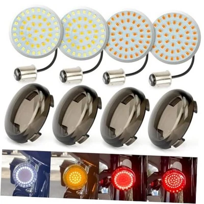  Kit de bombillas intermitentes LED delanteras traseras para moto 2 pulgadas 1157  Foto 1 de 4
