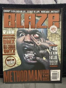 VERY RARE BLAZE MAGAZINE PREMIERE ISSUE #1 FALL 1998 METHOD MAN ALT. COVER - Picture 1 of 14
