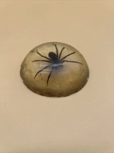 Vintage 3 Inch Spider Paper Weighted Epoxy - Picture 1 of 1