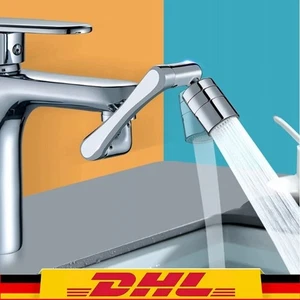 1080° Universal Drehbar Schwenkbar Belüfter Wasserhahn Verlängerung Bad Küche - Bild 1 von 11