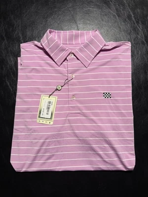 NUEVO CON ETIQUETAS POLO HOMBRE DONALD ROSS, TALLA: M, COLOR: ORQUÍDEA/CREMA (M31) Foto 1 de 3
