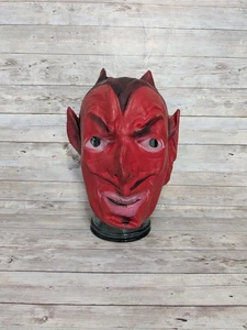 Máscara de goma vintage de Halloween Red Devil Mascarada años 40-50 - Imagen 1 de 9