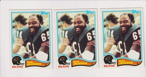 ERROR MAL TRASERO 1982 Topps - Delantero Noah Jackson, Atrás Al Richardson 3 Copias - Imagen 1 de 2